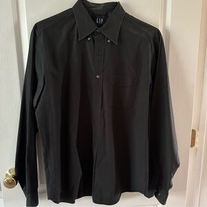 Men’s Black Button Down Shirt